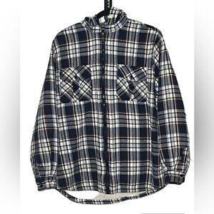 4x4 Imperfections Sherpa Lined Flannel Jacket Sz XL
